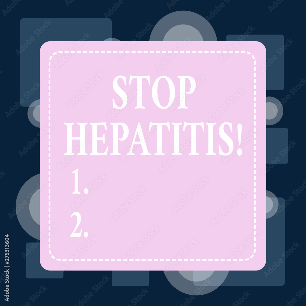Conceptual hand writing showing Stop Hepatitis. Concept meaning Treatment or prevention of the inflammation of the liver Conceptual hand writing showing Stop Hepatitis. Concept meaning Treatment or prevention of the inflammation of the liver