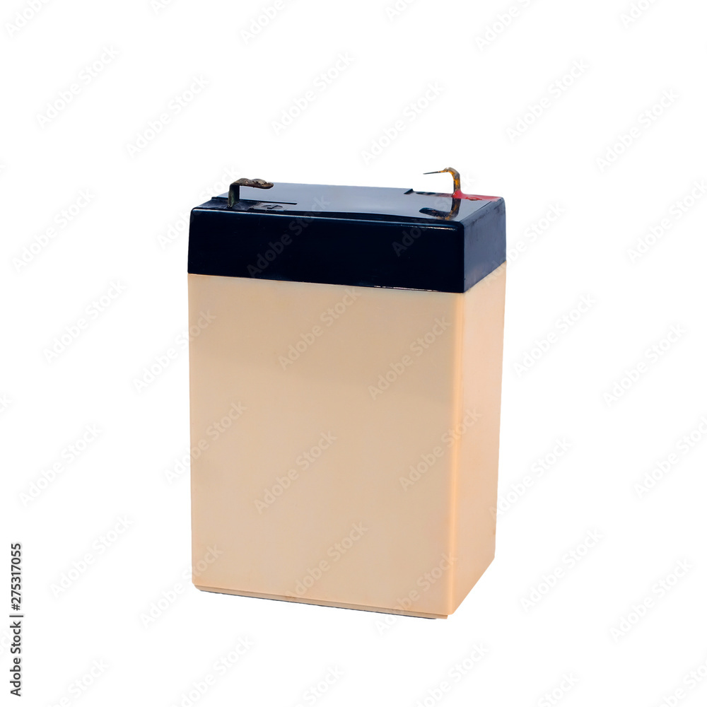 Dry battery for a ups computer on a white background. Dry battery for a ups computer on a white background.