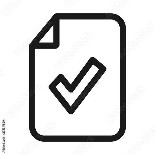 check mark, approve - minimal line web icon. simple vector illustration. concept for infographic, website or app. Free Download check mark, approve - minimal line web icon. simple vector illustration. concept for infographic, website or app. - GFXLoad