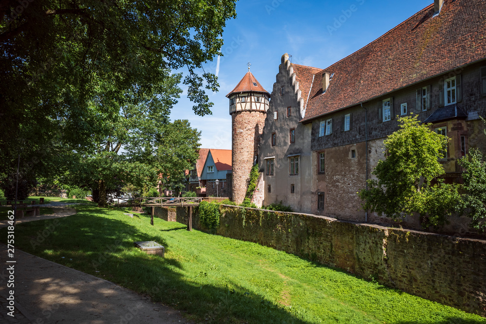 Fototapeta premium michelstadt odenwald old wall