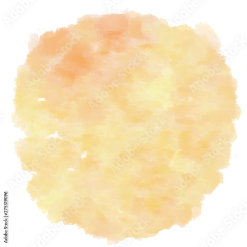 watercolor skin, linen and bisque color. circular painting graphic background illustration
