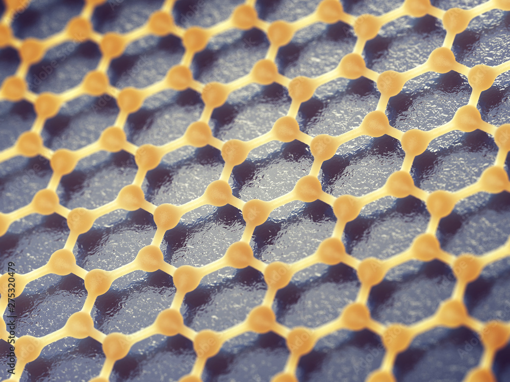 Graphene is composed of carbon atoms distributed in hexagonal lattice ...