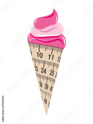 Cornet de glace mètre ruban-3