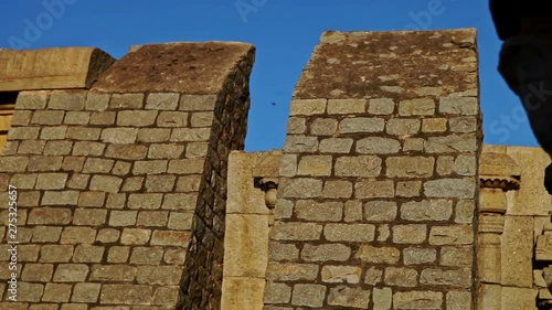 Wallpaper Mural Fast Lizard Jumps across Monument Brick Walls Torontodigital.ca