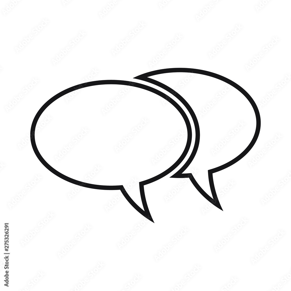 Chat icon, sms icon, comments icon, speech bubbles icon vector flat design Chat icon, sms icon, comments icon, speech bubbles icon vector flat design