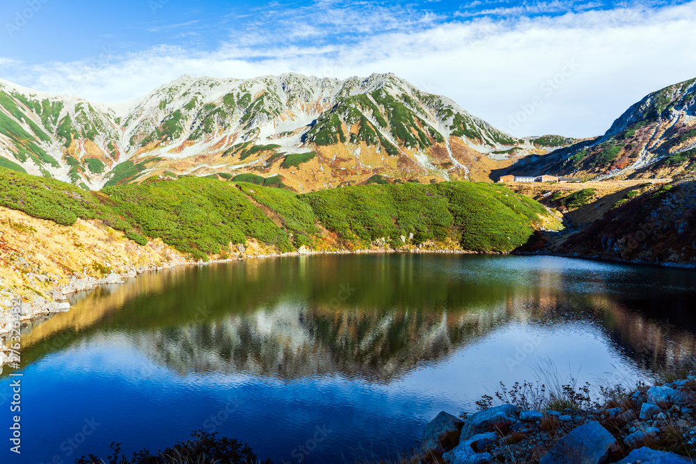 Beautiful Mountain Mikuriga Lake.