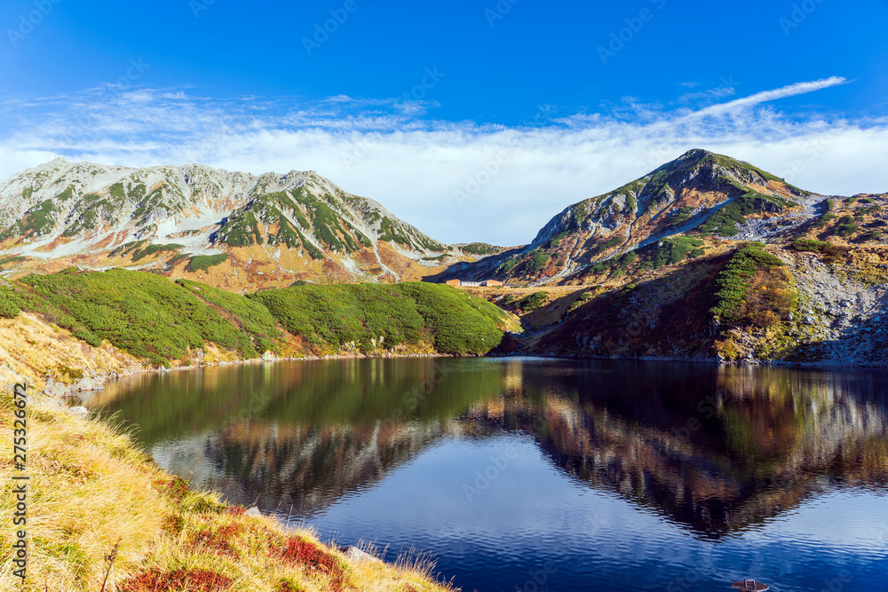 Beautiful Mountain Mikuriga Lake.