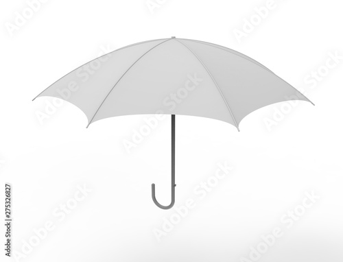 3d rendering of an umbrella isolated in white studio background
