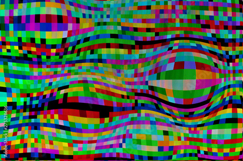 Pixel pattern of a digital glitch   Abstract background  3D illustration pattern of a digital glitch.