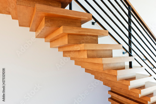 Modern Wood Staircase photo