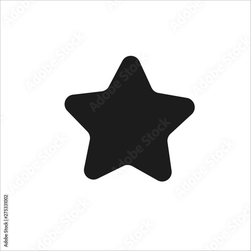 Silhouette of star. Flat style icon