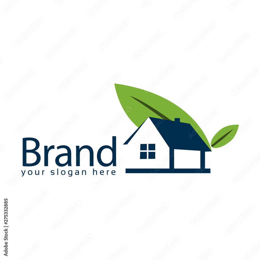 Nature House Stock Logo Vector Abstract House Logo Vector Illustration On White Background Stock Vector Adobe Stock