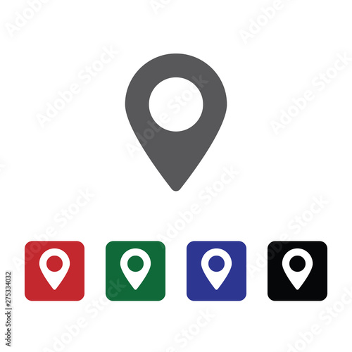 Location vector icon. Element of interface for mobile concept and web apps illustration. Thin glyph icon for website design and development, app development. Vector icon