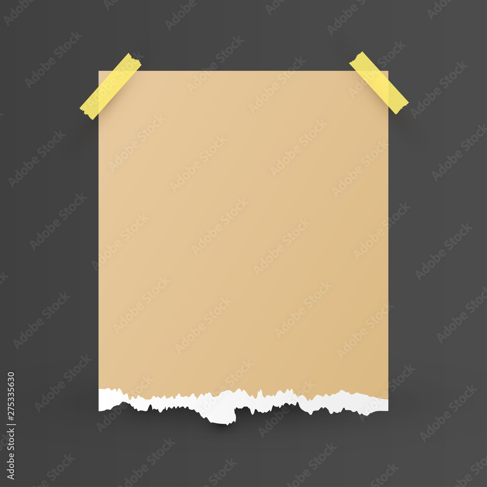 Torn paper edges, vector in flat style Torn paper edges, vector in flat style