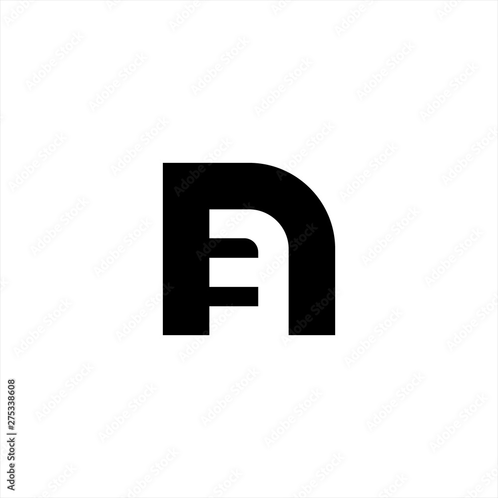 initial letter N with number 3 logo design concept initial letter N with number 3 logo design concept