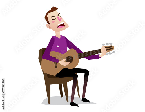 singing sing singer people isolated