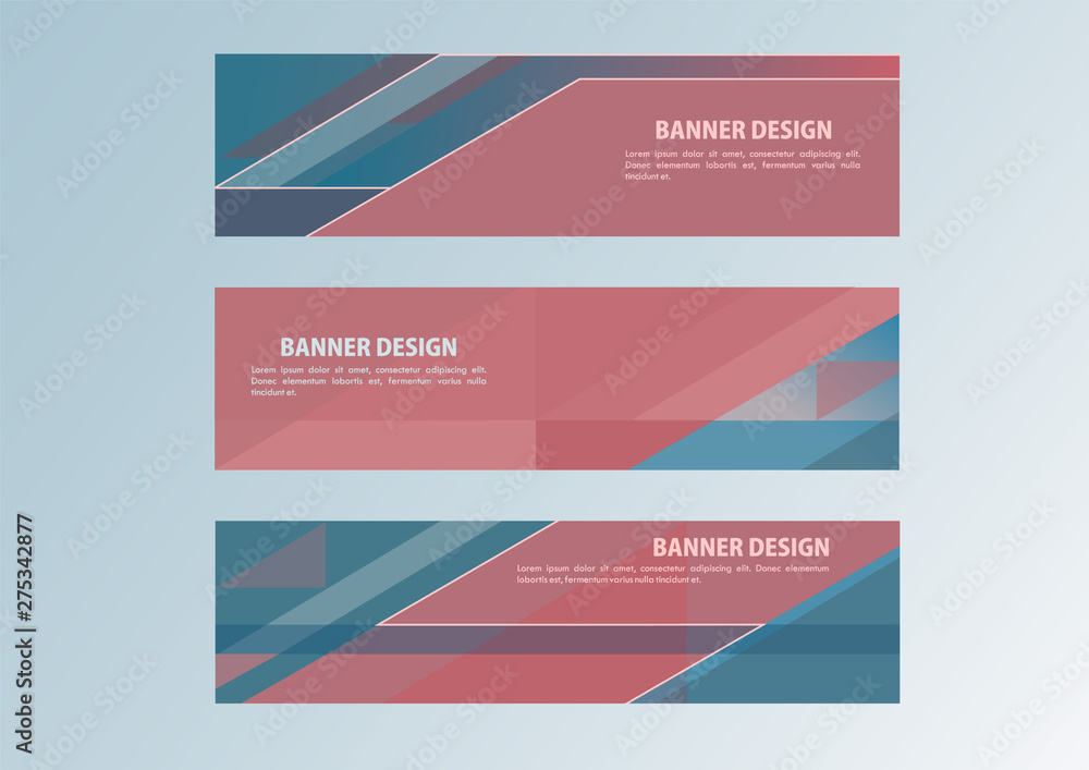 Fototapeta premium vector mockup for landing page or advertising banner design
