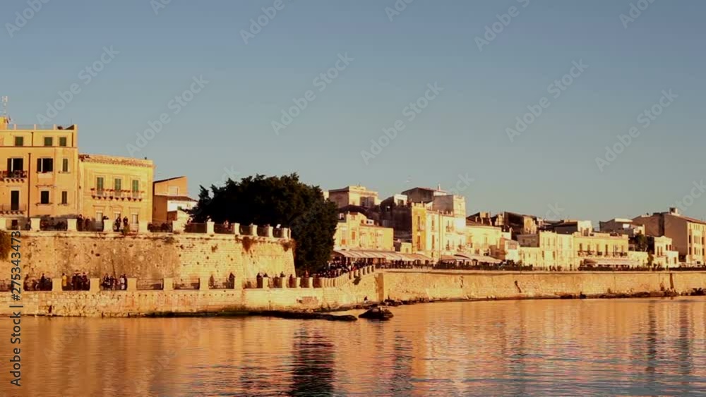 Coast of Ortigia island the historic town of Siracusa Coast of Ortigia island the historic town of Siracusa