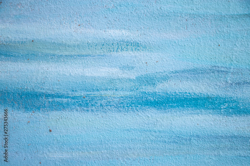 Blue paint colour water texture background