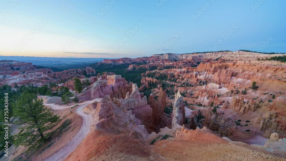 Sunrise timelapse of the famous Bryce Canyon National Park from Sunrise Point Sunrise timelapse of the famous Bryce Canyon National Park from Sunrise Point