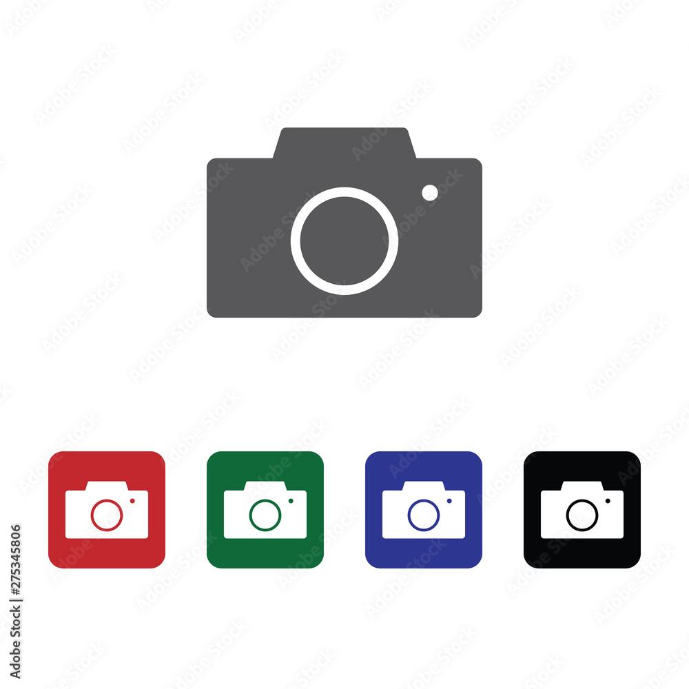 Camera vector icon. Element of interface for mobile concept and web apps illustration. Thin glyph icon for website design and development, app development. Vector icon Camera vector icon. Element of interface for mobile concept and web apps illustration. Thin glyph icon for website design and development, app development. Vector icon