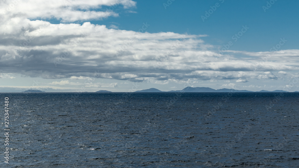 Outer Hebrides on the horizon