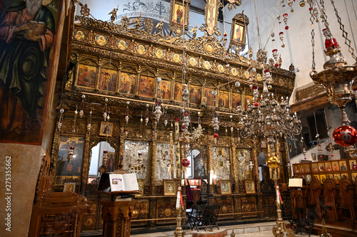 Bild auf Leinwand Iconostase de l’église de la nativité