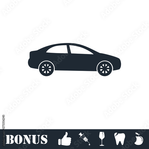Sedan icon flat