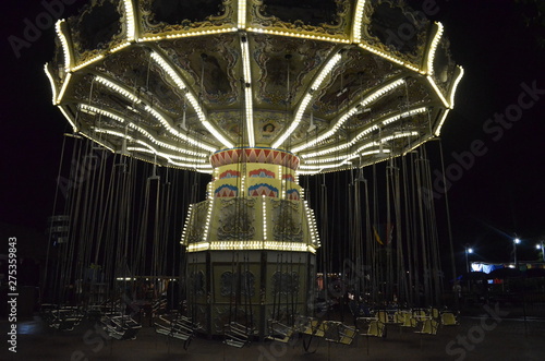 Carousel Lit up at Night