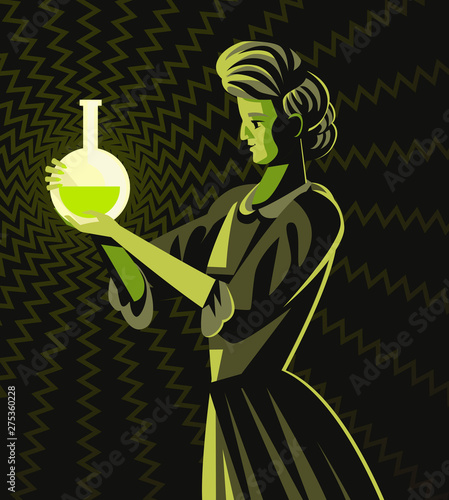 marie curie woman scientific radioactive experiment
