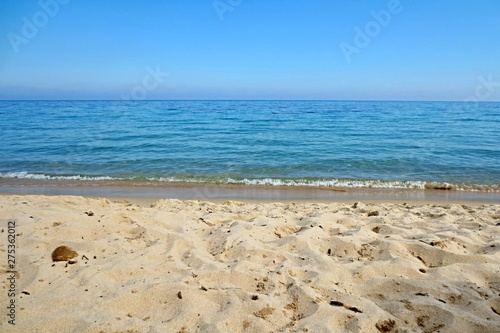 beautiful beach and turquoise sea photo