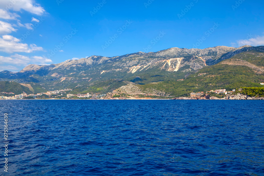  landscape of Kotor Bay and mountains