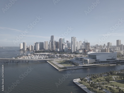 Aerial shot of Downtown Miami during the day