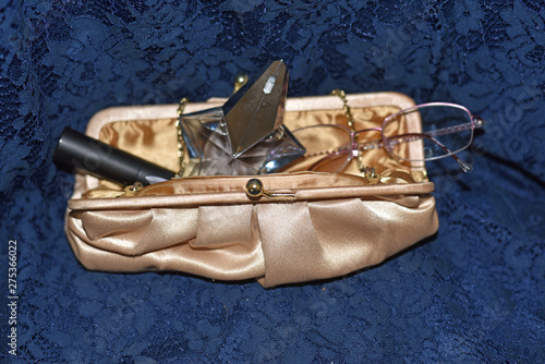 Woman's Purse with Cosmetics