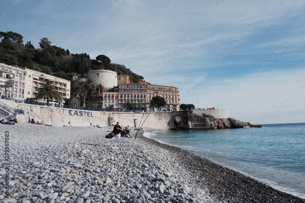 Beach In Nice, France Beach In Nice, France