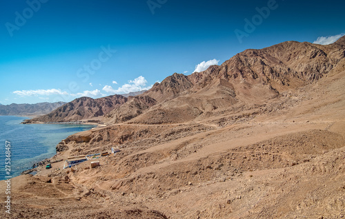 Dahab  Egypt - October 29  2009. Diving location Blue Hole in Sinai