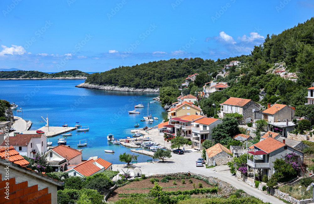 Coastal village in the islands of Croatia. 