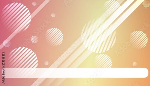 Smooth Abstract Colorful Gradient Background with Line, Circle. For Website Pattern, Banner Or Poster. Vector Illustration.