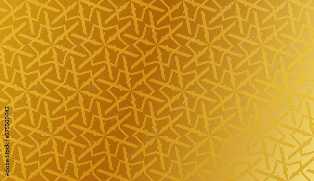 Smoth golden color gradient background. New Elegant Background With Curved Line In Triangular Style. Vector. Smart Business Design.