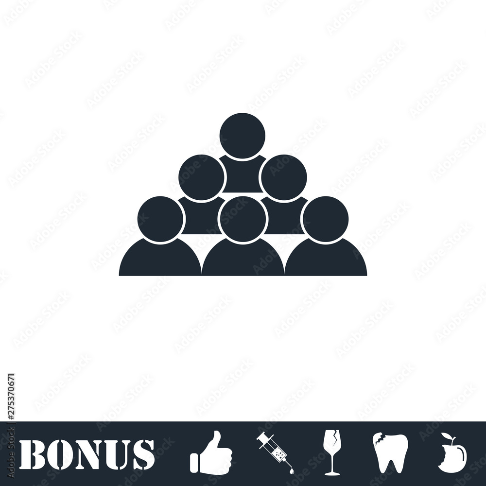 Team icon flat Team icon flat