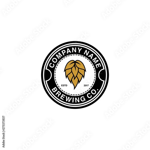 brewing co emblem logo design