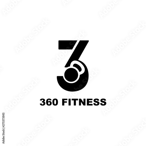 360 fitness logo design