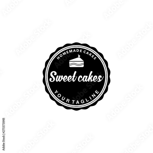 sweet cakes home made logo design