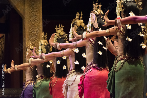 Apsara Khmer dance depicting the Ramayana epic in Siem Reap, Cambodia. photo