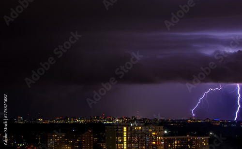 Lightning and heavy clouds over the US capital
