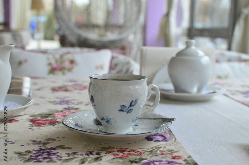 Coffee and tea with sweets Coffee and tea with sweets