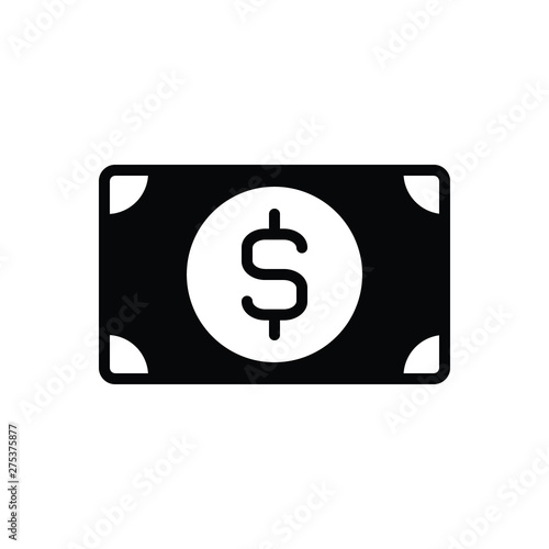 Black solid icon for wealth money