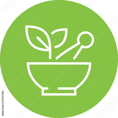 Herbal Medicine Detary Supplement Outline Icon
