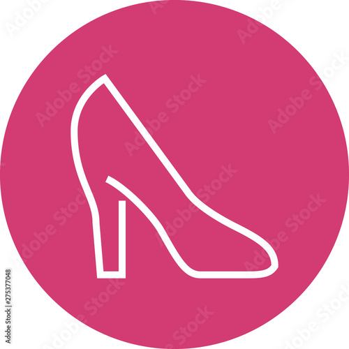 High Heeled Shoe Outline Icon
