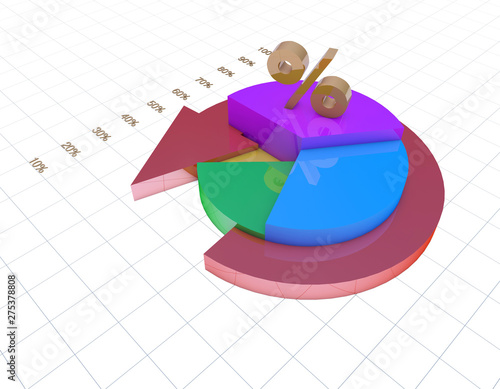 Financial stock market charts, economic curves and business development information photo